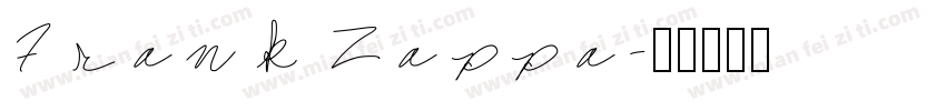 Frank Zappa字体转换